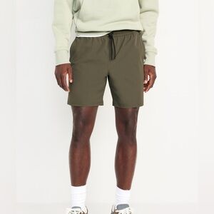 Old Navy Men’s Green Go-Dry Shade 7” Active Shorts, Men’s Size Small, Lined
